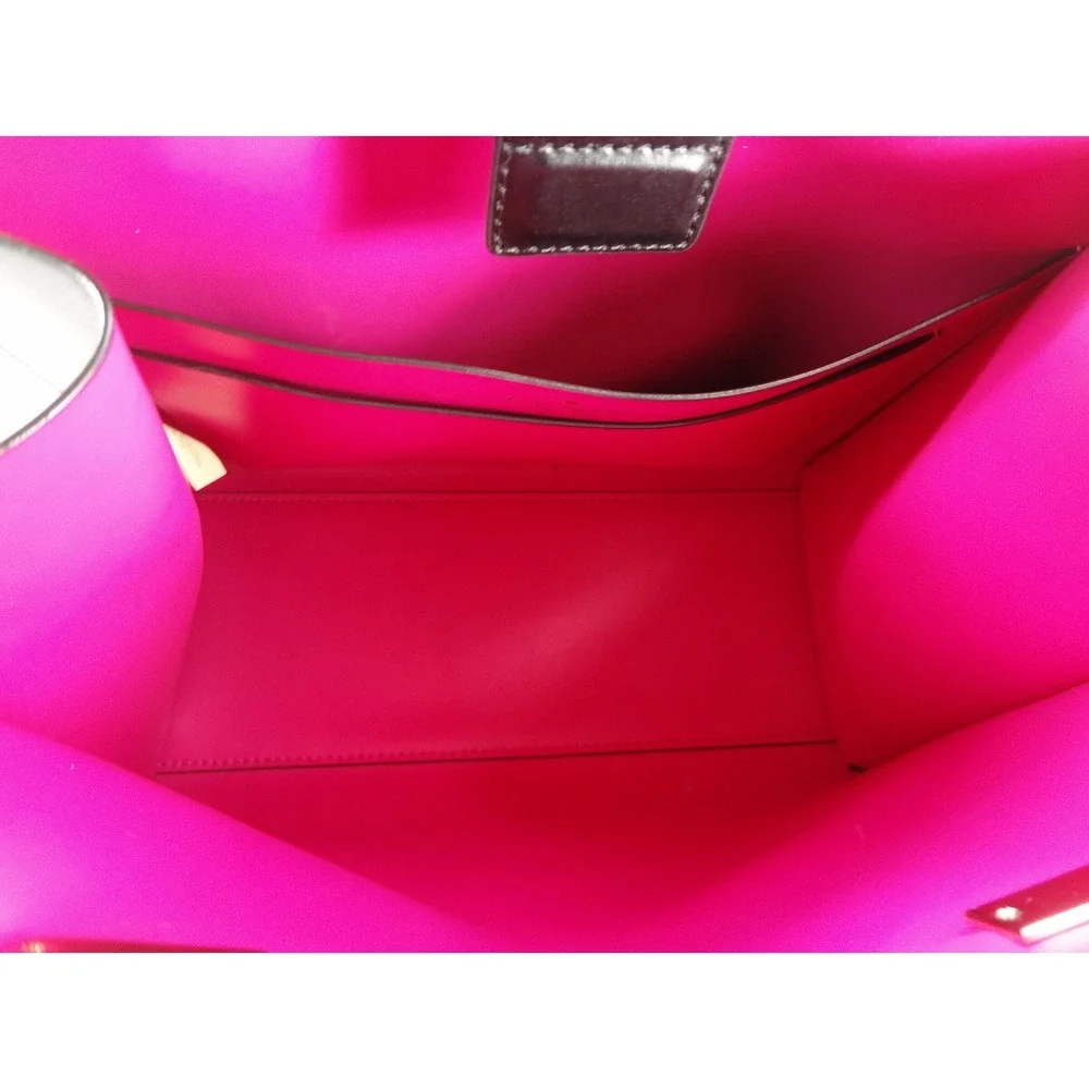 Kate Spade Arbour Hill Kyra New York Black Hot Pink Leather Tote Bag Wallet Set - Picture 3 of 12